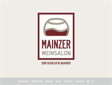Tablet Screenshot of mainzer-weinsalon.de